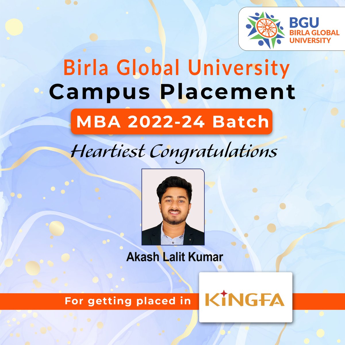 Congratulations to Akash on securing a campus placement! Wishing you all the best in your future career!

Visit our website to know more: bgu.ac.in/placement-reco…

#BGU #Placement #job #MBAPlacement #CampusPlacement  #student #studentsuccess #studentjobs #Education