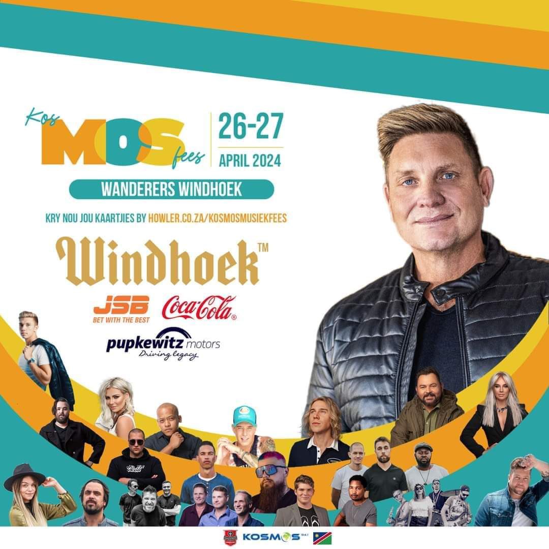 KosMOS Fees Wanderers - Windhoek 💥 HIERDIE NAWEEK 🎙️🕺🎵 26/27 April 2024 🥳🎉 💥 Kaartjies by: howler.co.za/kosmosmusiekfe… of kontak Wanderers by 061 242 069 🎫 @KurtOfficial @SelectMusiek @windhoek @kykNETtv #WanderersWindhoek