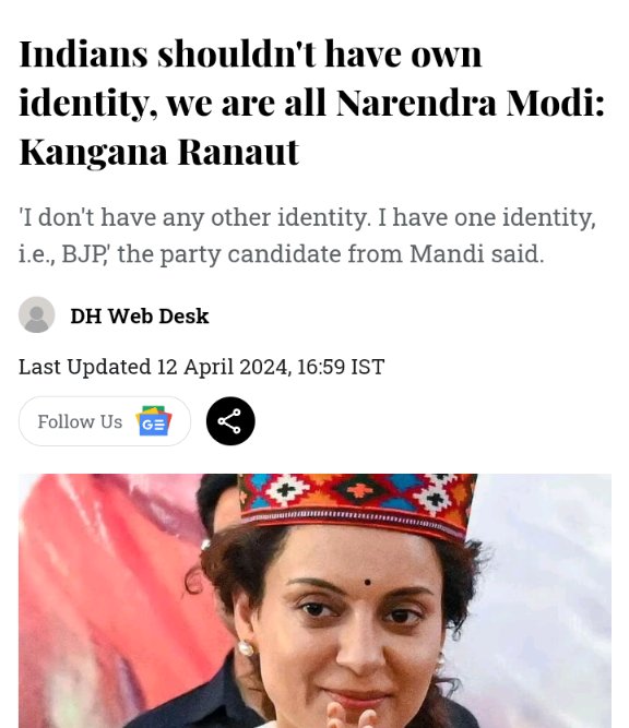 @Sahanasatianaat Either BJP should ask for votes in the name of a good candidate like Dr Manjunath OR ask for votes in the name of Modi, cannot be selective, in how many rallies did Modi mention the name of the Candidate ? This is like Atalji 'Right person in the wrong party'
1/2...