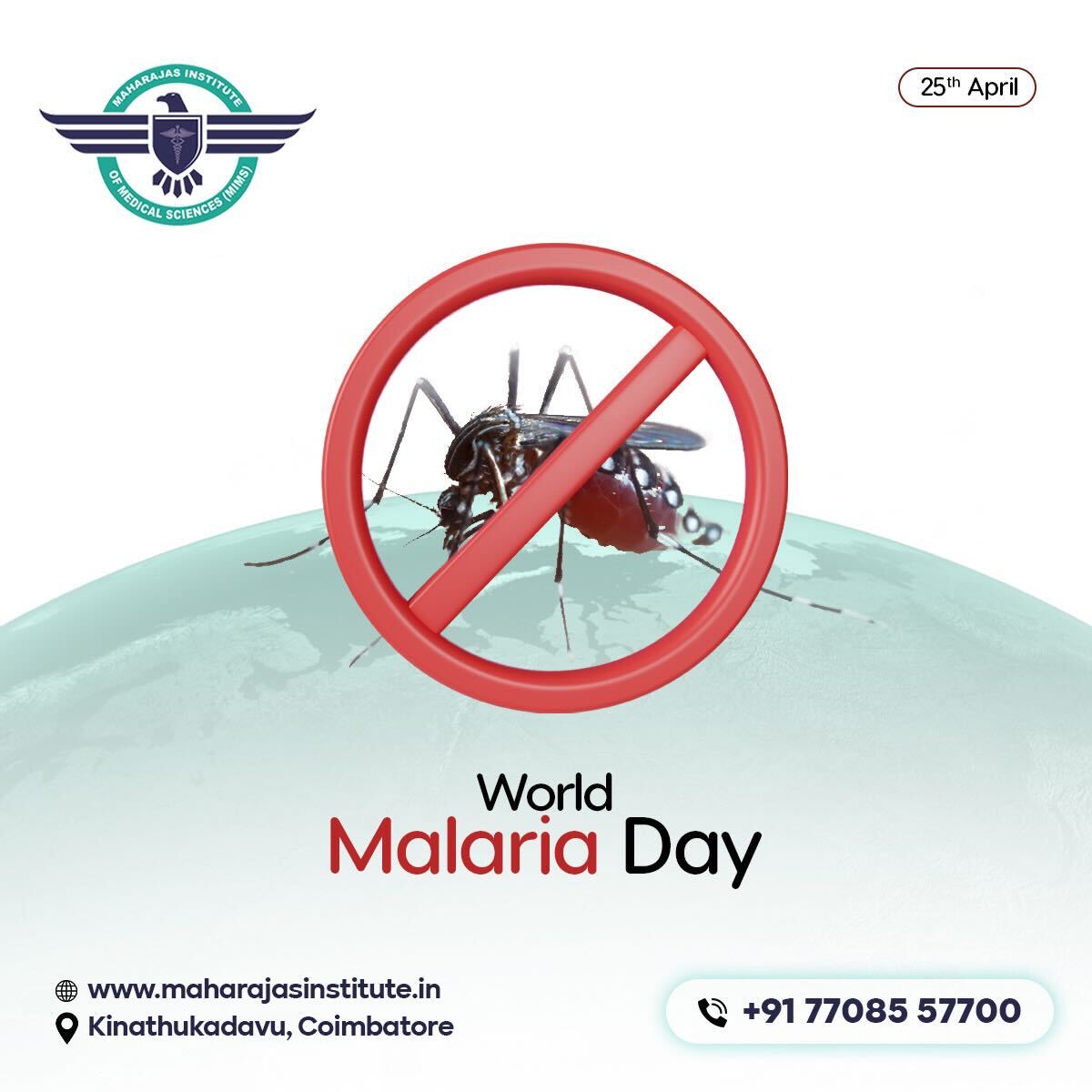 Bite Back Against Malaria This World Malaria Day

#malariaday #april25 #maharajainstitute