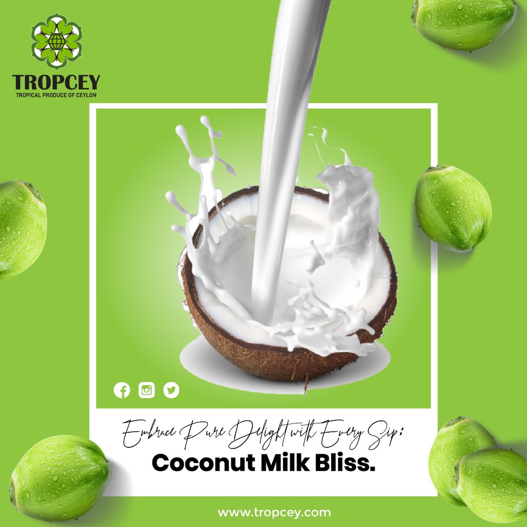 Coconut Milk Bliss...🥥🥛
#milkbliss #tropceyexport #madeinsrilanka #coconutoil #coconutwater #coconutmilk #coconutchips #coconut #coconutproducts #coconutindustry #tropical