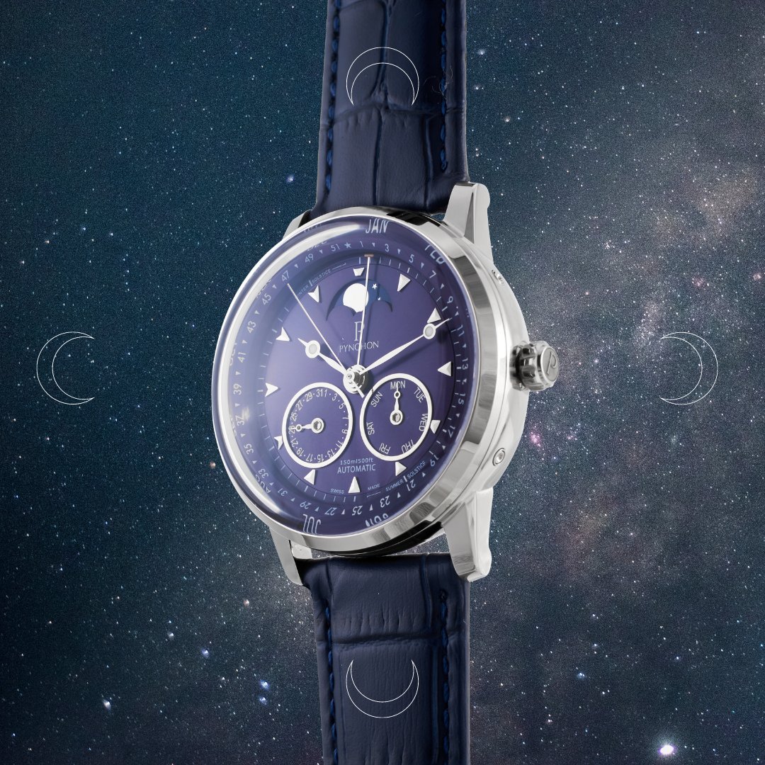 PynchonWatches's tweet photo. The Perihelion Moonphase Collection - Unique Piece 1 out of 1... 
50h power reserve, hours, minutes, seconds, moon phase, date, day, weeks, and months
Check it out: https://t.co/awYf2MCSo1 https://t.co/6oOtVIFyUV