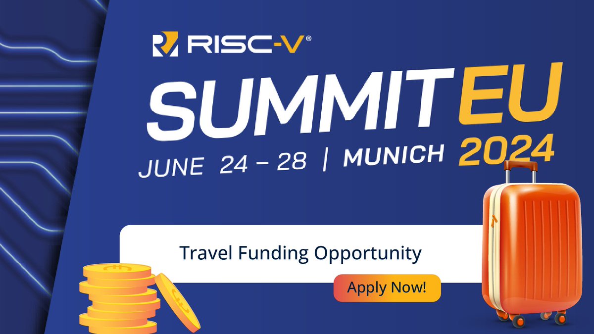 Are you an active contributor to RISC-V? Unable to afford attending RISC-V Summit? Are you based in Europe? Learn about our “Travel Funding” opportunity: hubs.la/Q02tXc-40 #RISCVsummit #RISCVforAll #TravelFund