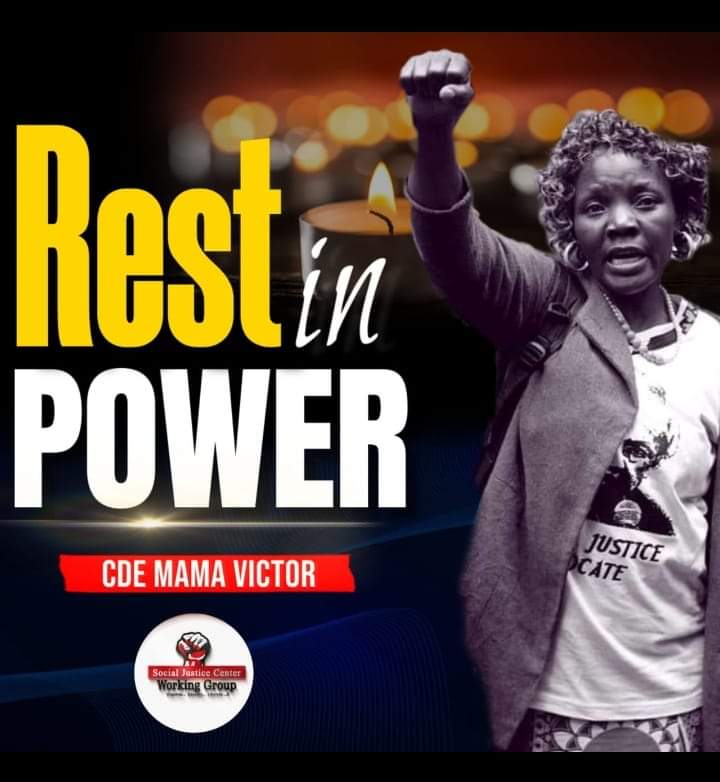 The Social Justice Movement  in Kenya today is bleeding! Mama Victor is gone with the floods. A Women's Human Rights Defender who morphed from a victim to a survivor of Extra-Judicial Killings.Mama Victor lost her two sons on the same day in 2017  shot dead by Police in PEV. RIP