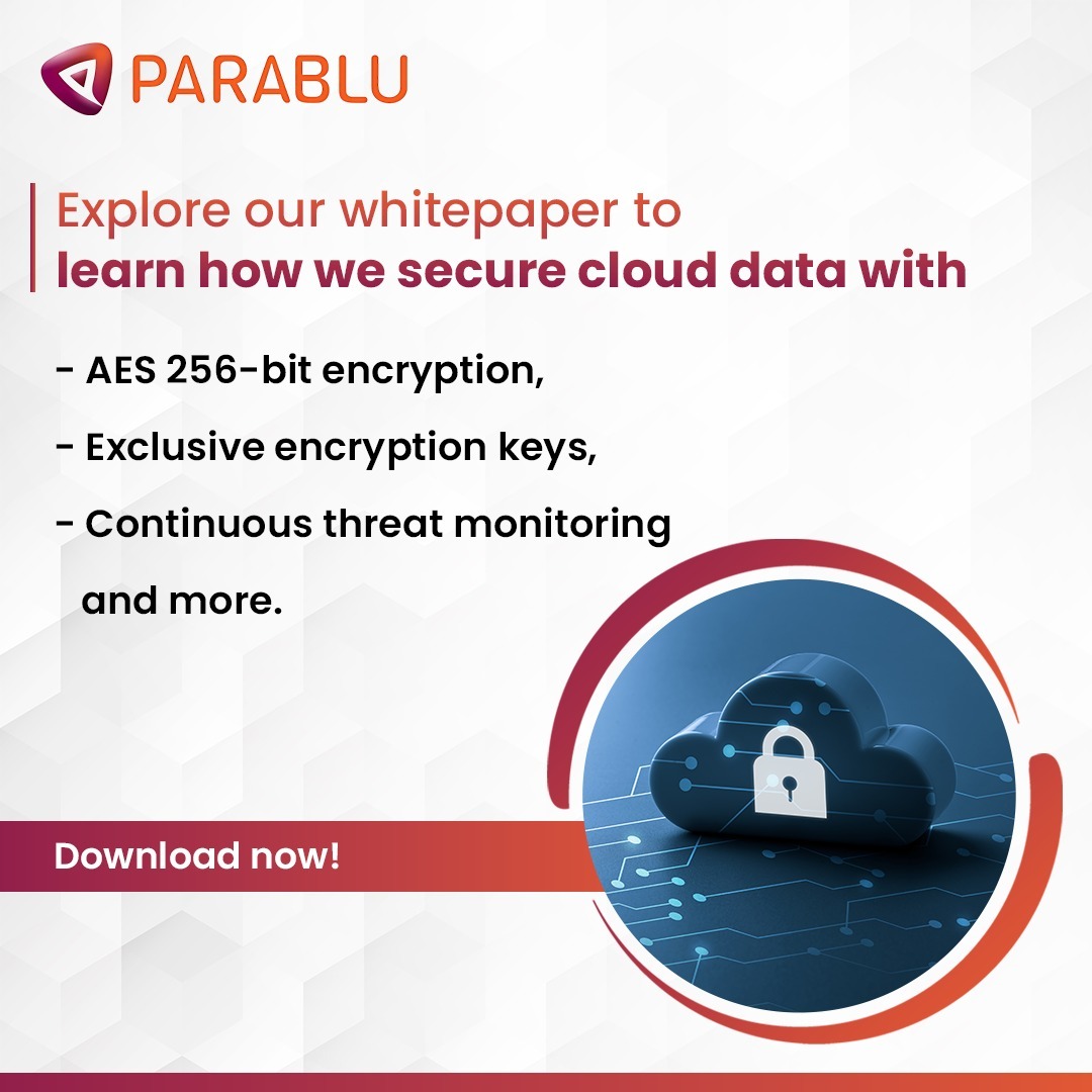 Trust is everything, especially in cloud storage. So, how do you know which cloud service you can rely on?

Download the whitepaper: parablu.com/white-paper/is…
#Cloudsecurity #Dataprivacy #Cybersecurity #Whitepaper