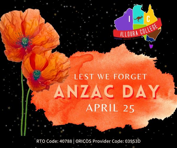 Dear Illoura College community,
On this Anzac Day,
Let us take a moment to remember and honor the sacrifices made by our brave servicemen and women.
Lest we forget.
Illoura College
#ShowtimeCheckNaCheck