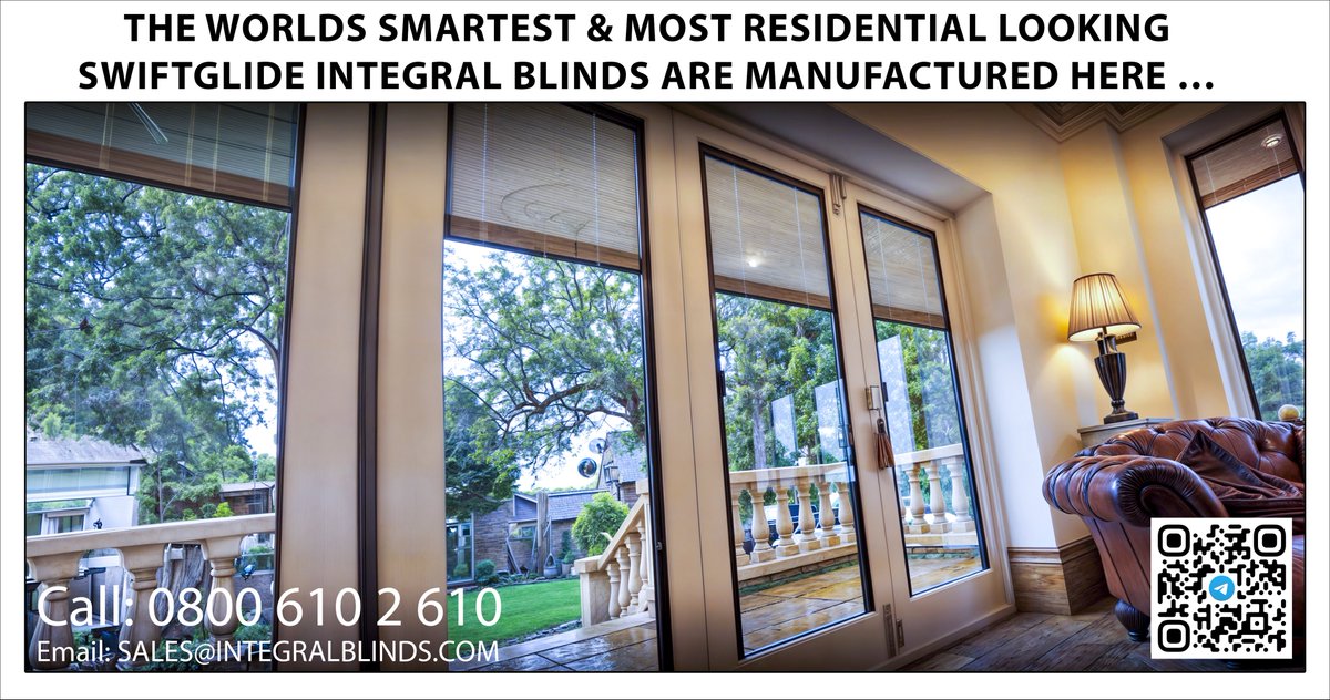 The world’s smartest looking integral blinds… join us on our extensive telegram channel to find out more… t.me/+HYV298j0GCM1M… #IntegralBlinds #SwiftGlide