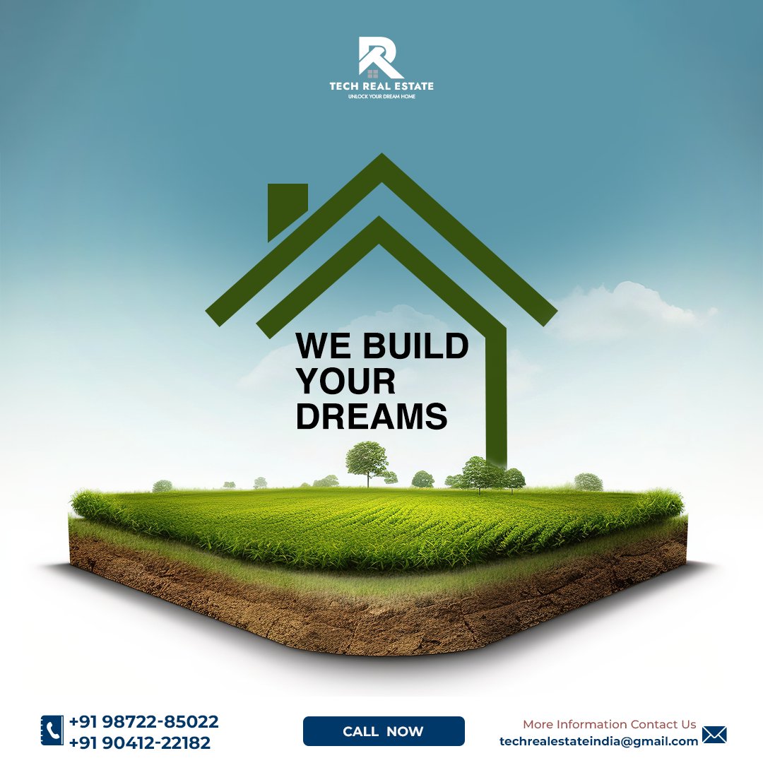 🏡✨ Your Dream, Our Blueprint 🌟

Our plots are more than just land - they're the canvas for your dreams to flourish. 

Follow @tech_realestate

#DreamBuilders #RealEstateGoals #techrealestate #plots #property #propertyinvestment #trendingnow