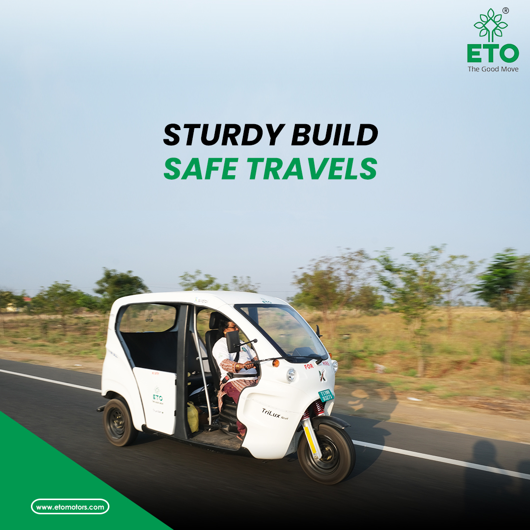 Experience peace of mind with ETO Motors. Our secure, comfortable, and reliable journeys ensure safety at every turn. 🛡️🚗

Visit: etomotors.com , or reach us at 7337555253.

#ETO #ETOmotors #ElectricVehicle #SafetyFirst #SafetyStandards #SecureTravel #TravelSafety