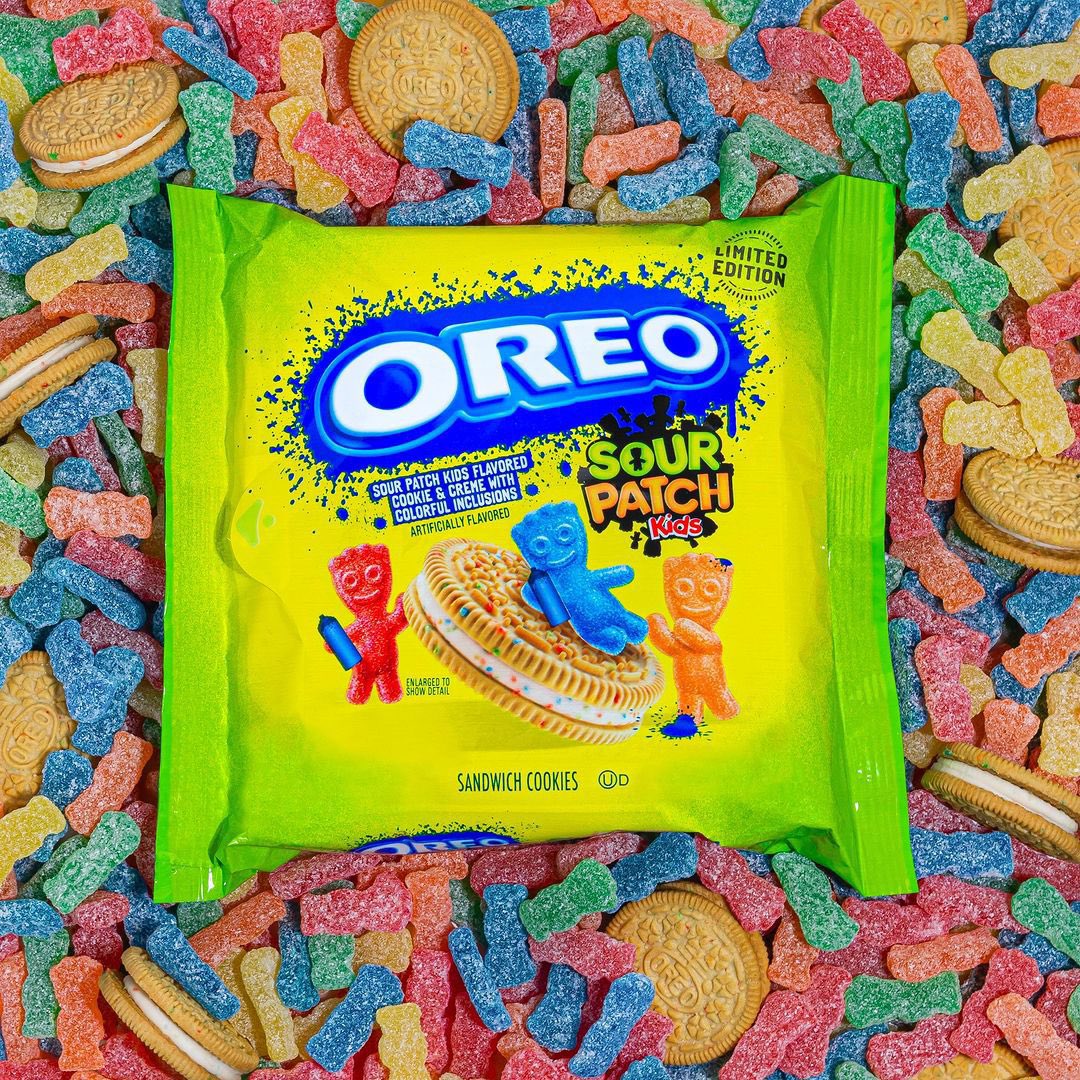 OREO will be releasing a limited edition Sour Patch Kids flavored cookie. In shelves May 6th.