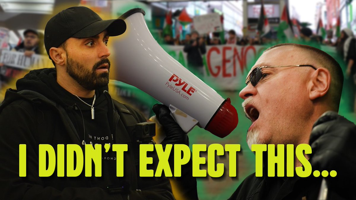 PALESTINE protesters swarm VEGAN event, you won't believe what happened next... 🎥 Watch here 👉🏻 youtu.be/-peCTL3zluA