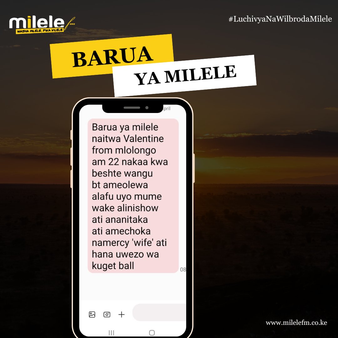 Valentine kutoka Mlolongo anaishi na rafiki yake. Shida ni kwamba bwana ya rafiki yake anataka Valentine awe bibi yake. Valentine afanye vipi? #LuchivyaNaWilbrodaMilele @Luchivya