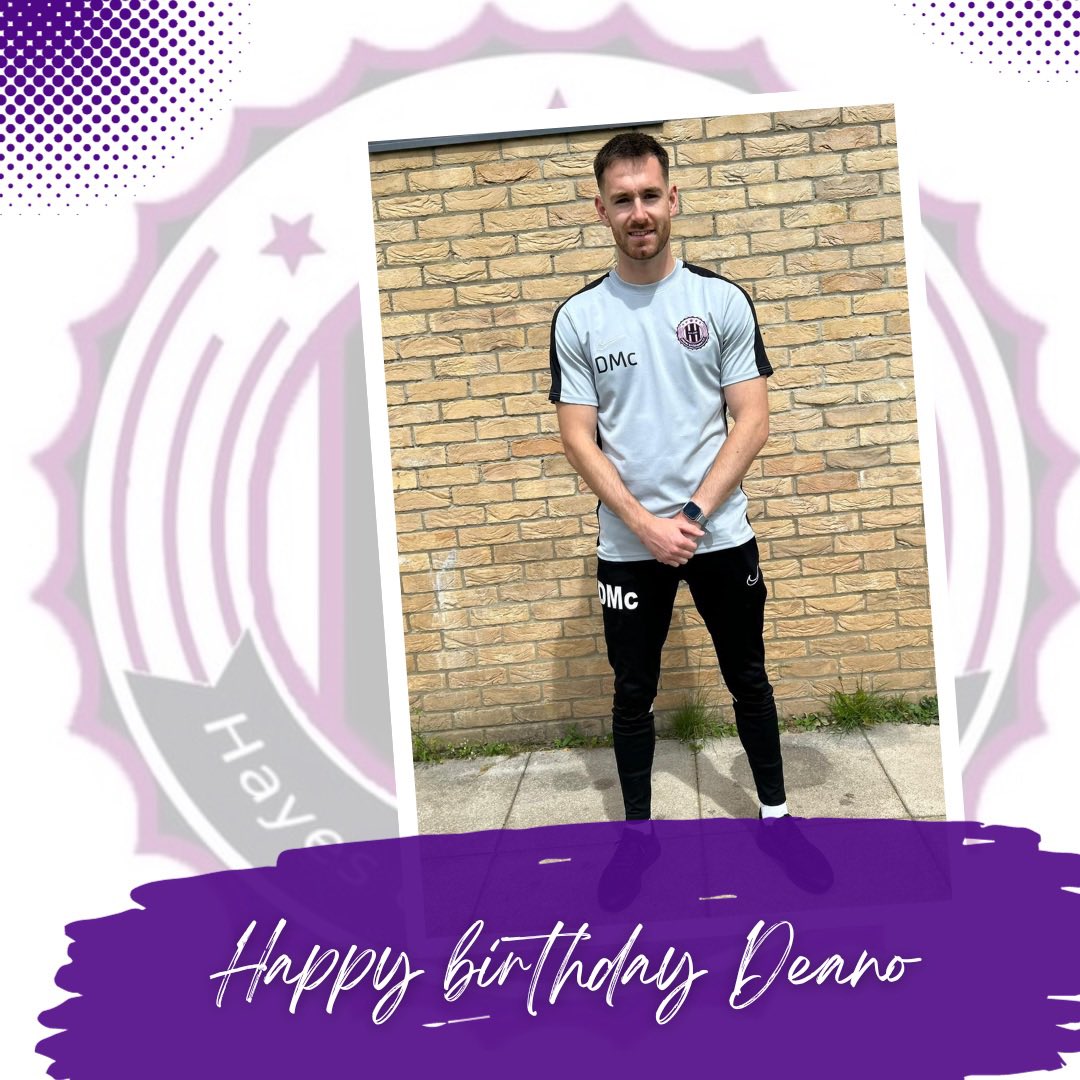 Wishing our assistant manager & head coach @DMcDonnell_10 a very happy birthday 🥳 Have a great day celebrating 🍻From everyone at HHFC 💜🖤

#HHFC #morethanafootballclub #hayesandhillingdonfc #hhfc #happybirthdaytoyou #happybirthday 

💜🖤