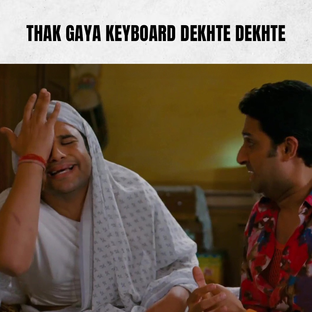 Aata amchi satakli😒 #DevgnFilms #BolBachchan #Trend #Keyboard #Funny #Meme #Movie #Bollywood