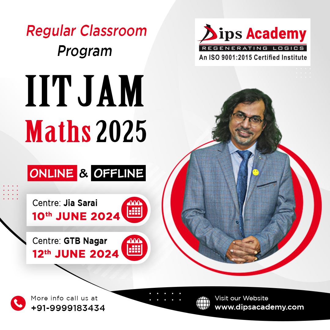 dipsacademymath's tweet image. Join 𝐈𝐈𝐓 𝐉𝐀𝐌 𝐌𝐚𝐭𝐡𝐬 Regular Batches 𝗢𝗻𝗹𝗶𝗻𝗲 &amp;amp; 𝗢𝗳𝗳𝗹𝗶𝗻𝗲 for 𝟮𝟬𝟮𝟱 𝗘𝘅𝗮𝗺 preparations!
Enroll: bit.ly/jam-maths
Call: +91-9999183434

#IITJAM #Mathematics #jammath #IIT #iisc #nit #learning #earthquake #CSKvLSG #dipsacademy #dubeysir #MSC #BSC