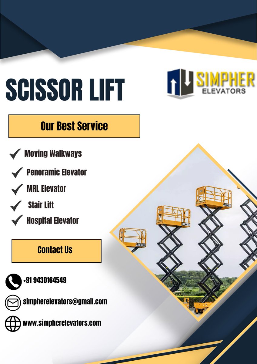 'Scissor Lift'

#scissorlift #bestscissorlift #scissorlift #movingwalkways #bestmoving #walkways #moving #walkwaysservice #bestmoving #elevatormaintenance #lifts #design #stairlift #maintenanceservice