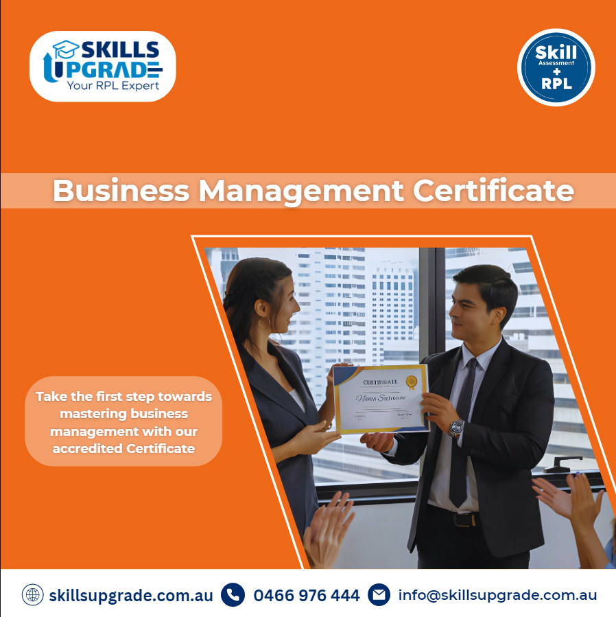 🎓 Exciting News Alert! 🎓 Are you ready to take your career to new heights? Introducing our Business Management Certificate! 🚀 Gain essential skills and knowledge. #BusinessManagement #ManagementCertificate #SkillsUpgrade #CareerBoost skillsupgrade.com.au/management-cou…