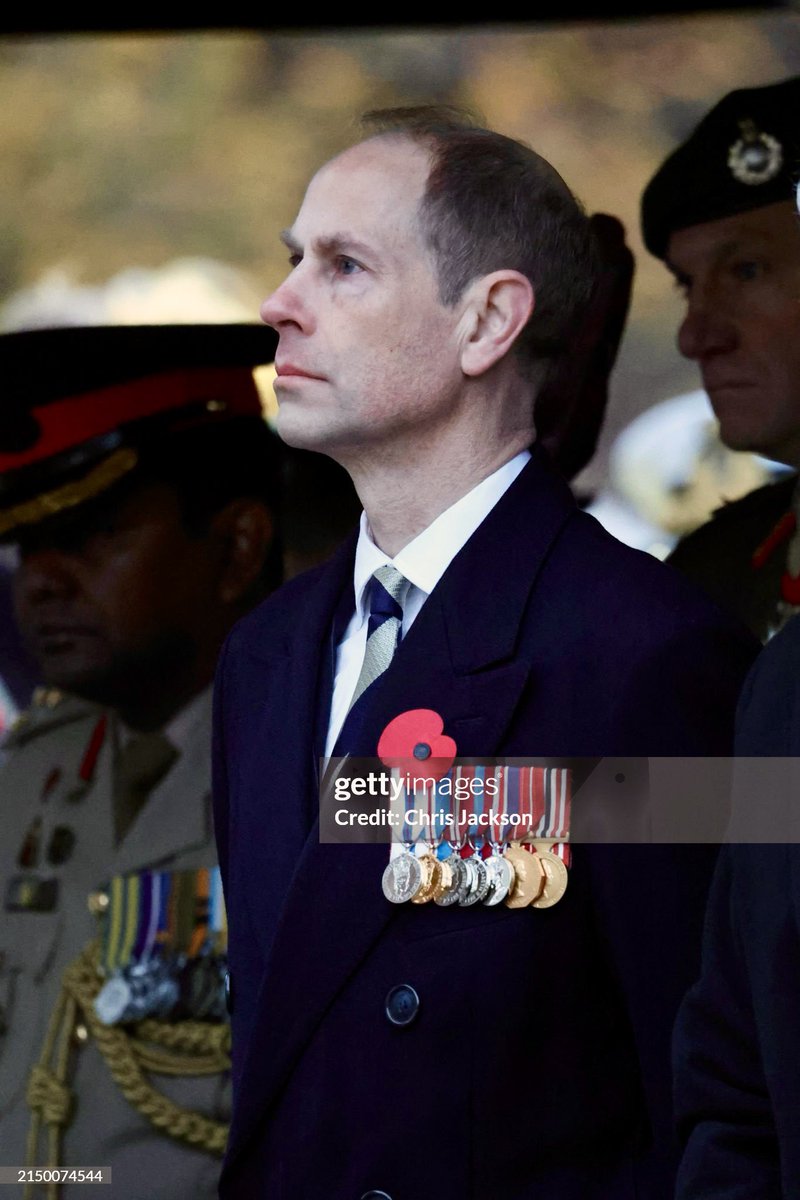 ✨ NEW The Duke of Edinburgh attended the ANZAC Day Dawn Service at the New Zealand Memorial today, in London, 📸 Chris Jackson/Getty Images