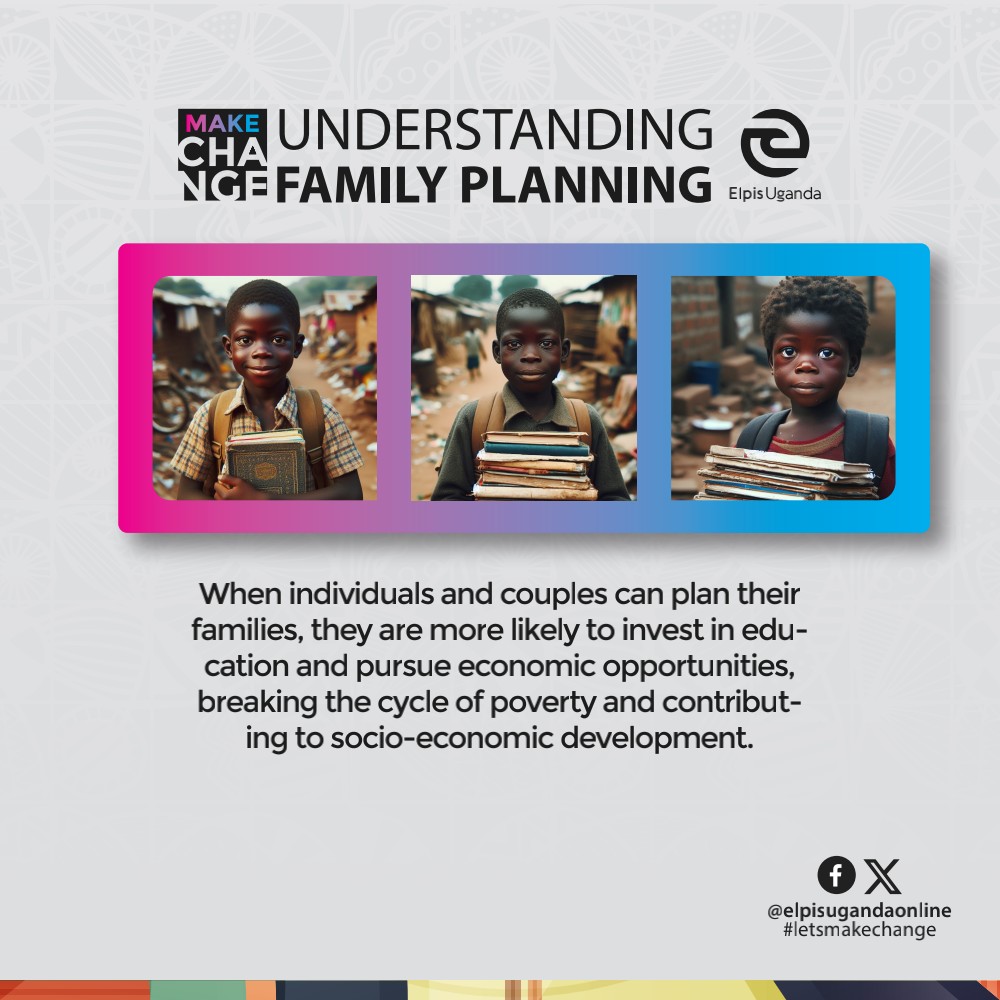 Family planning empowers people with the choice to invest in quality education for their children, breaking the cycle of poverty. It's not just about numbers; it's about nurturing potential and ensuring a brighter future for the next generation. #FamilyPlanning #EducationForAll