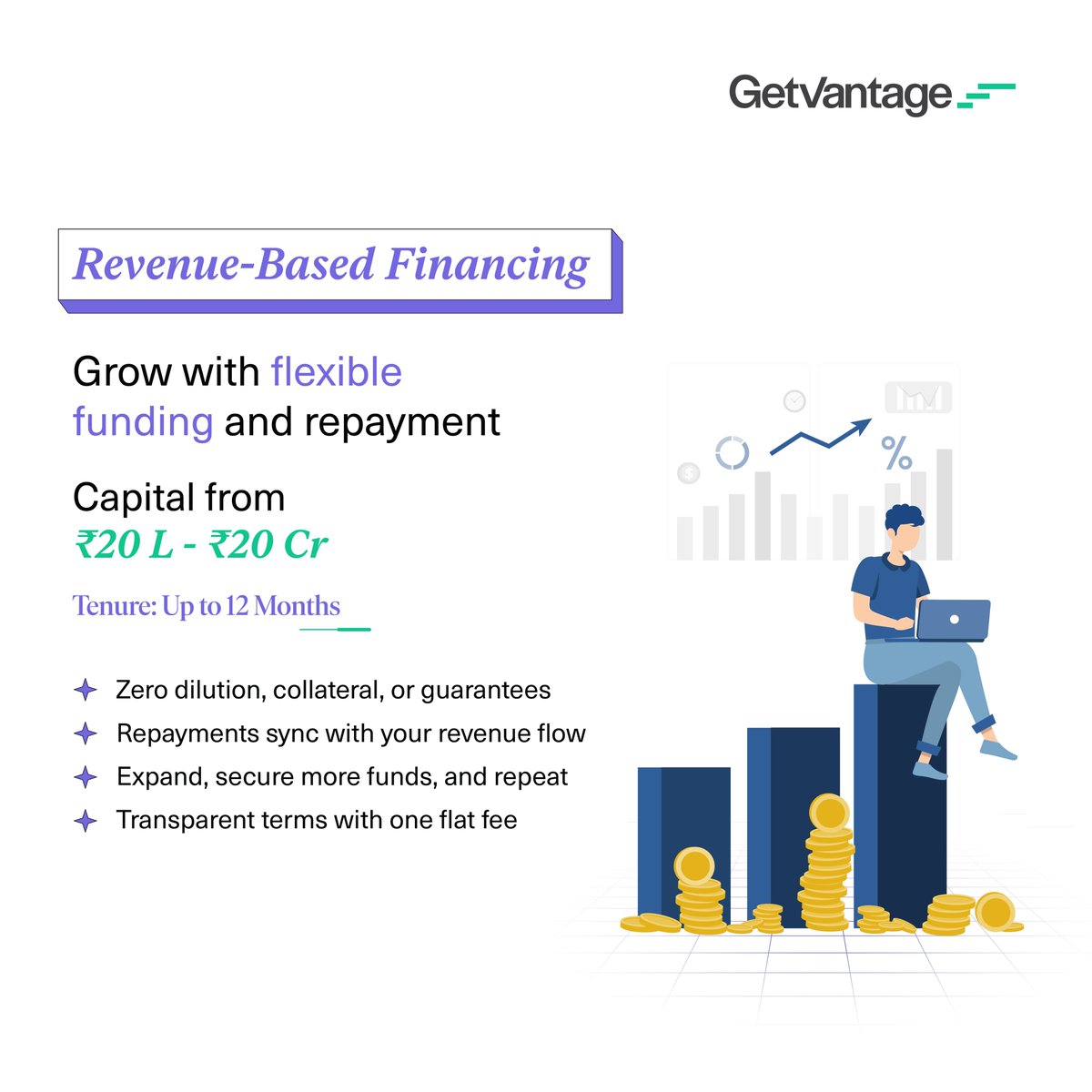 GetVantage_Co's tweet photo. As India’s largest all-in-one finance platform, GetVantage is your ultimate partner in choosing the right funding model at different growth stages of your startup.
#founders #funding #getvantage https://t.co/gBgRBoqyn7