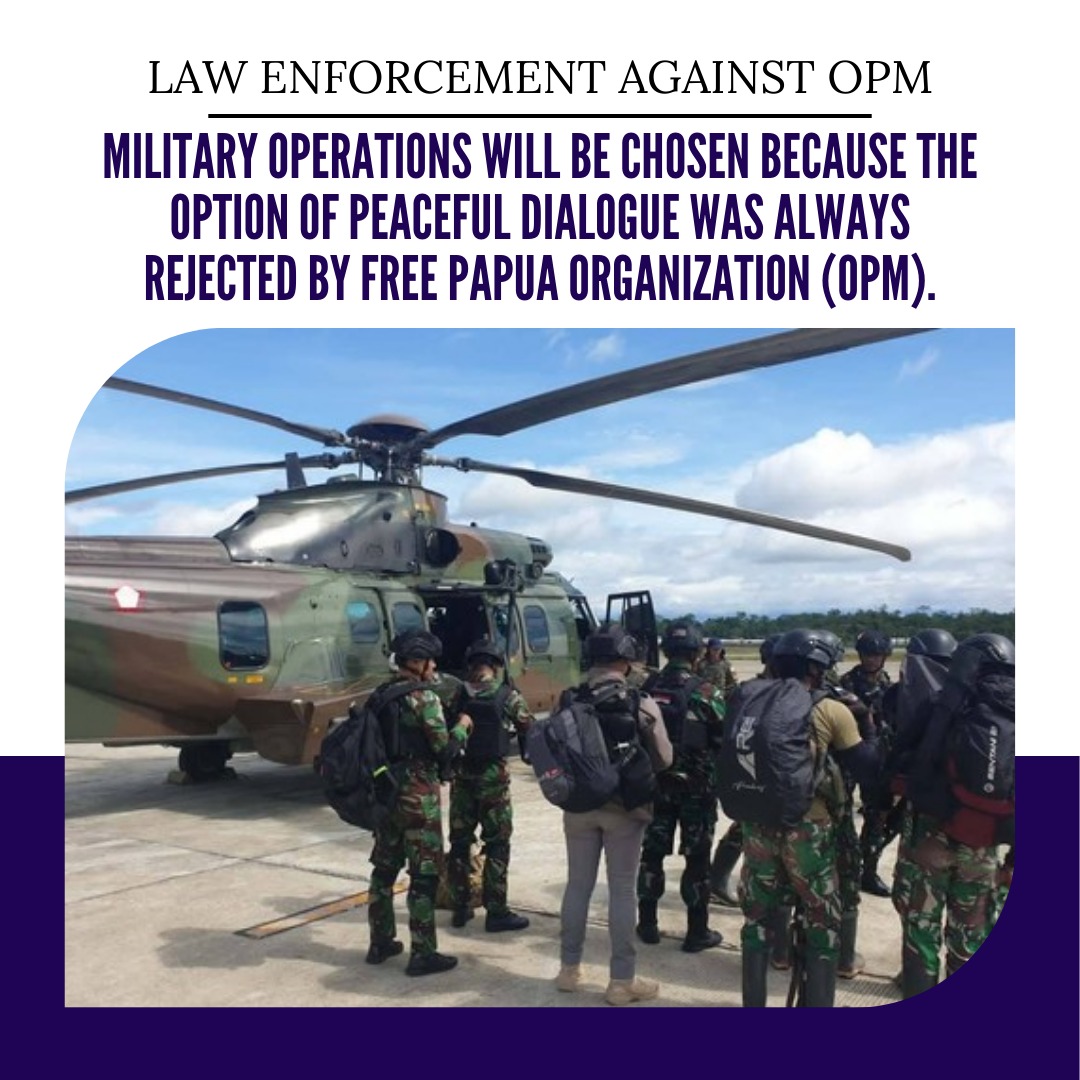 Law Enforcement Against OPM
#militaryoperations #notolerance #Humanity #SavePapua #Separatist #turnbackcrime