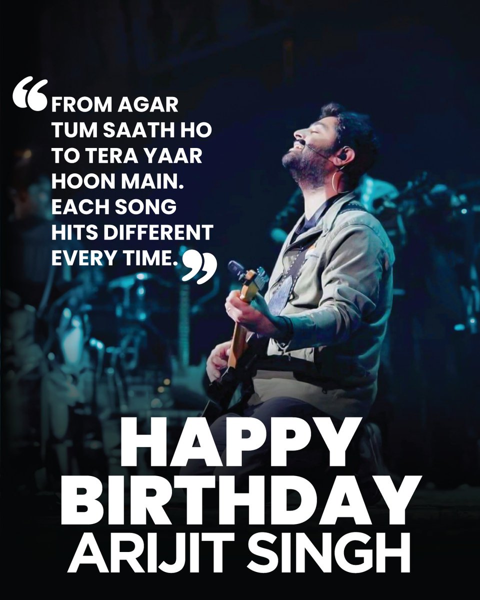 Team Ishq wishes you a very Happy Birthday @arijitsingh❤
Listen to Arijit Singh on 104.8 Ishq FM from 7am-11pm🫶 
.
.
.
#arijitsingh #arijitsinghsongs #arijitsinghfanclub #arijitsingbirthday #singers #bestsinger #arijitsingisbest  #arijitsinghstatus