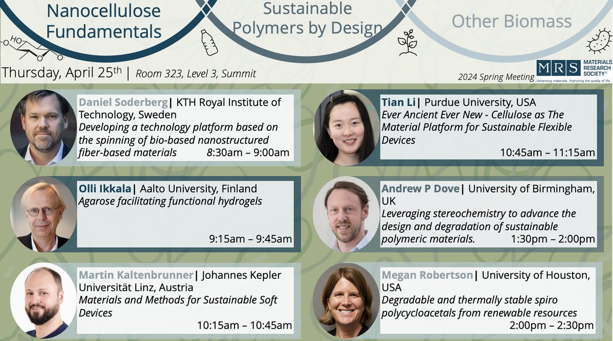 Getting ready for #SustainablePolymers Day 3 🌱 🌴#Biopolymer based materials ⚡️Soft devices 👩‍🔬Sustainable Polymers by Design 18 Talks @ Room 323, 8.30am-5pm 20+ Posters 5-7pm