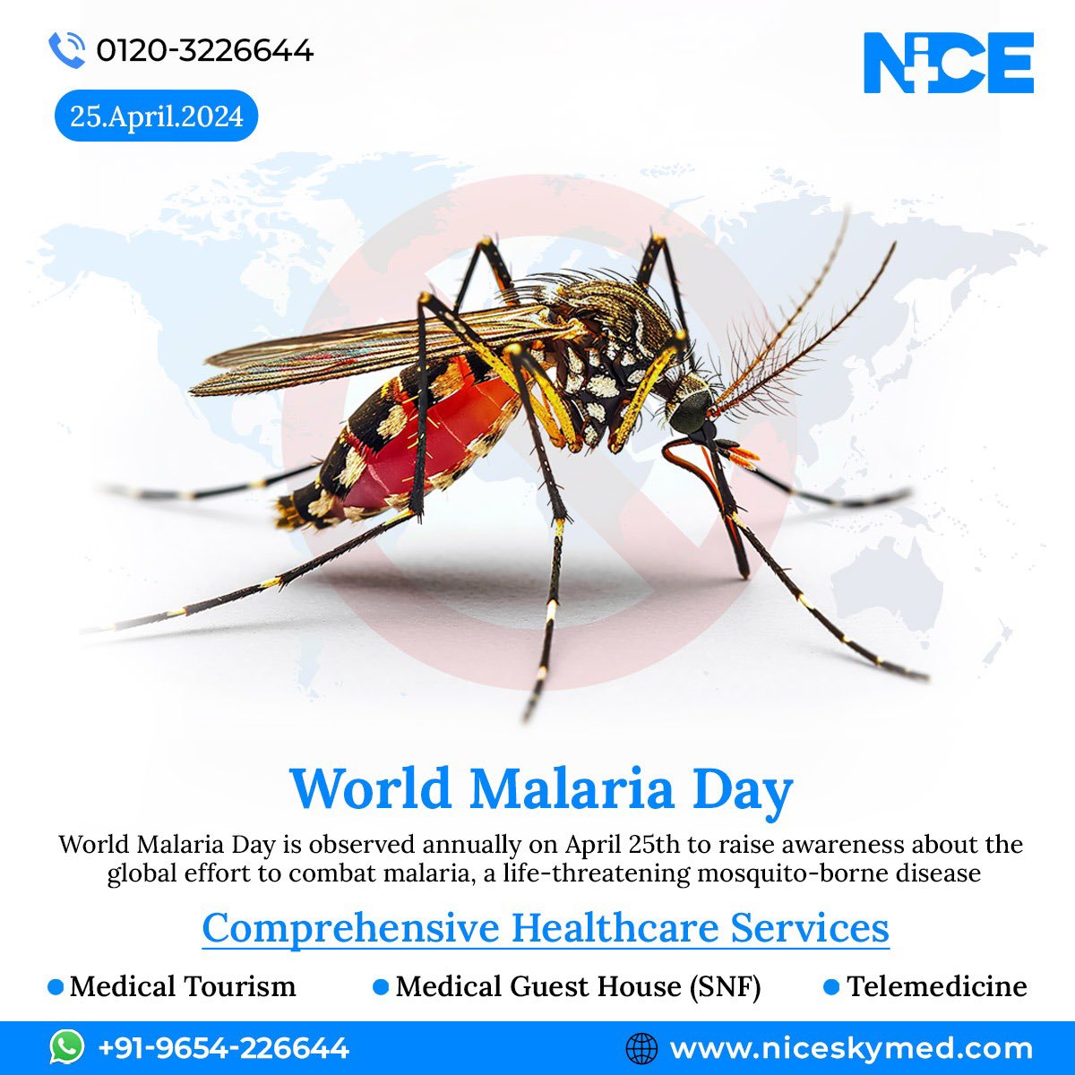 Today, on World Malaria Day, let's join hands to raise awareness and take action against this preventable disease. Together, we can make a difference and ensure a malaria-free future for all. #WorldMalariaDay #EndMalaria #Telemedicine #Telecare #GuestHouse #Telewellness #MedGuest