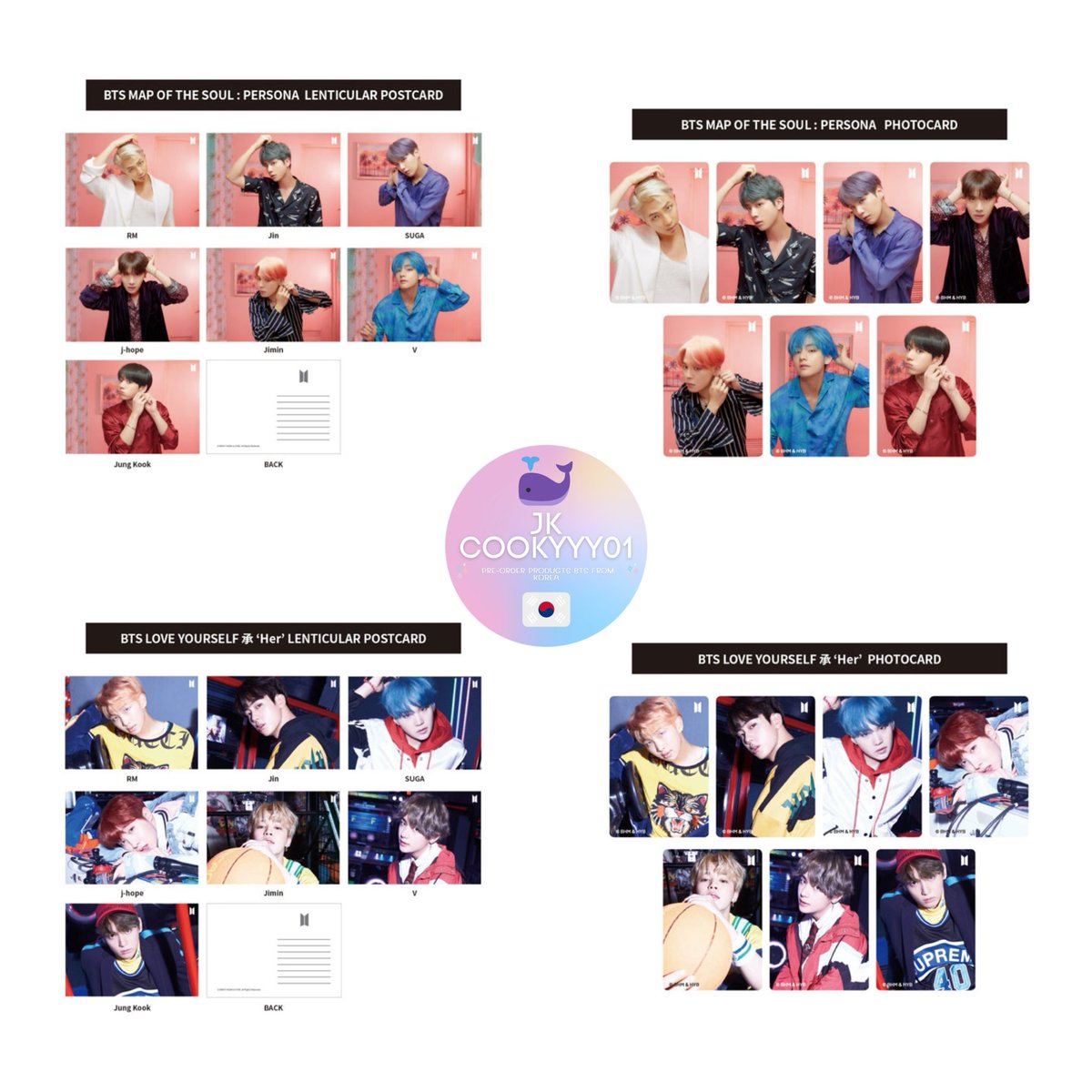 ♡ รับพรี BTS LENTICULAR + PHOTOCARD VER.2 ♡ ♡ PERSONA / LOVER YOURSELF HER ♡ มัดจำ 100฿ / เมม ♡ ราคา 399฿ / เมม ♡ ส่ง ✈️ 📮EMS 40฿ ต่อไป +5฿ 📲สั่งซื้อทัก LINE #ตลาดนัดบังทัน #ตลาดนัดBTS #การ์ดบังทัน