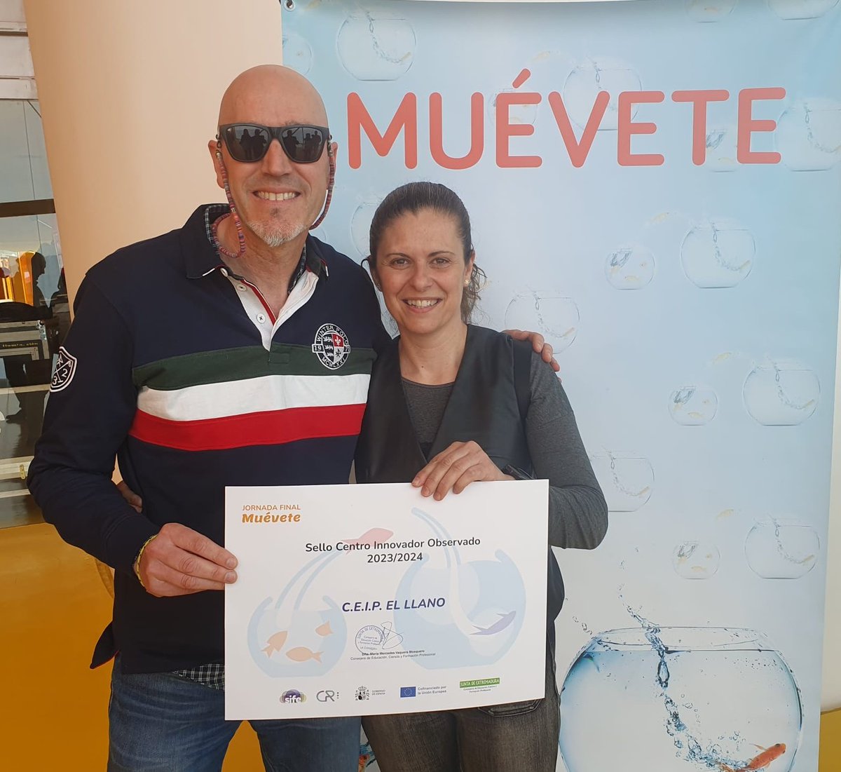 REMonesterio's tweet photo. Emocionados por haber participado en el programa #Muévete204. @RadioEdu @REMonesterio se mueven. @cpelllano Sello Centro Innovador Observado. ¡Gracias por esta oportunidad! https://t.co/qPFeFintBN