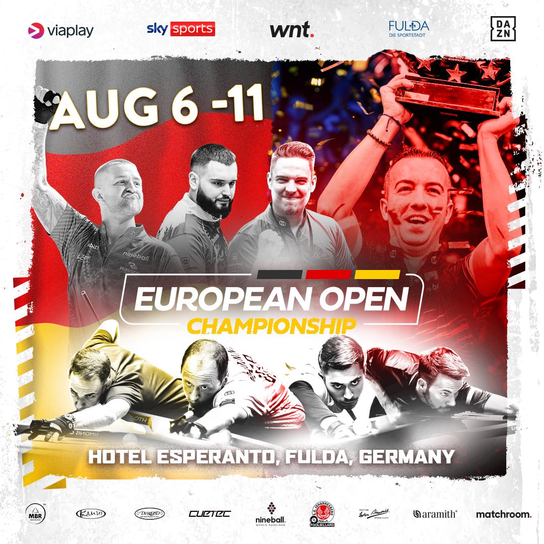 MatchroomPool's tweet photo. The #WorldPoolMasters is in the books... but Germany, we're coming back in August! π€©
The European Open returns to Fulda in August. Grab your tickets now! π
ποΈ https://t.co/MYOZoJ8yPu https://t.co/Topc8p0gIp