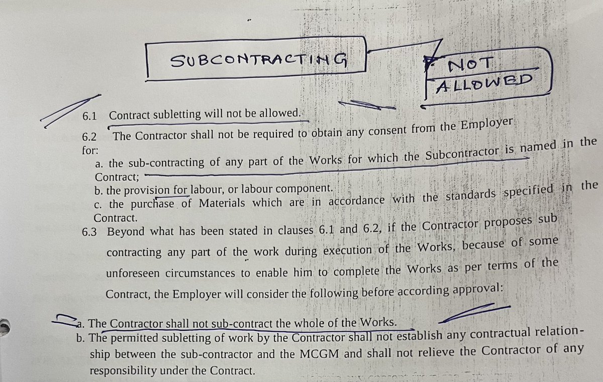 #SubContracting is not allowed as per #Tender conditions of Various #Gardens #PG #RG #OpenSpaces in #N ward #Garden dept., but Asst. Suptd. Of Gardens Sharad Bagul in #Connivance with #Deputy Suptd. of Gardens ZVI have allowed Sub-Sub & Sub-Contractors. 

We request #MC Mr.