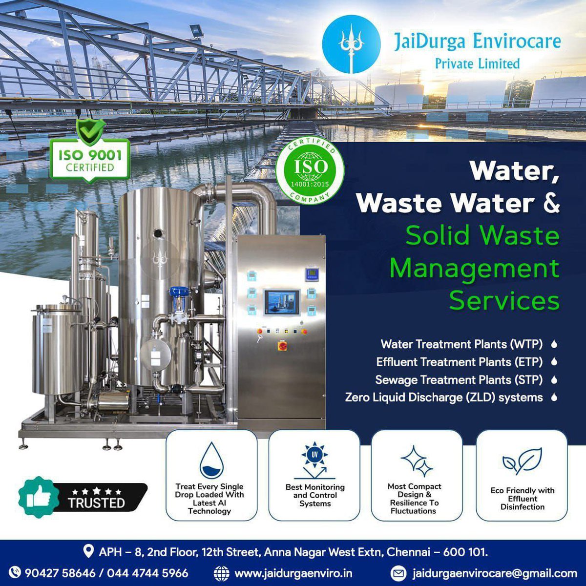 #JaiDurgaEnvirocare Leads the Way Towards #SustainableWater and #WasteManagementSolutions

livechennai.com/detailnews.asp…