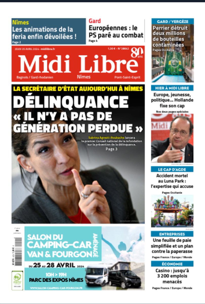 « Prévention de la délinquance, utilisation des réseaux sociaux, autorité parentale, santé mentale des jeunes …. »
À lire dans <a href="/Midilibre/">Midi Libre</a> ce matin 👇

l.midilibre.fr/zCV