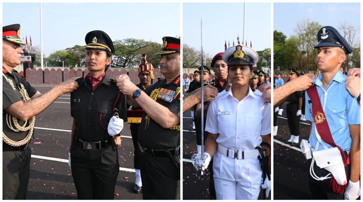 *Armed Forces Medical College Pune Passing Out Parade: 25 April 2024* The impressive #PassingOutParade at #AFMC #Pune was reviewed by Lt Gen Daljit Singh, #DGAFMS in the presence of Lt Gen Narendra Kotwal, Dir & Comdt and Maj Gen Giriraj Singh, Dean & Dy Comdt. On this