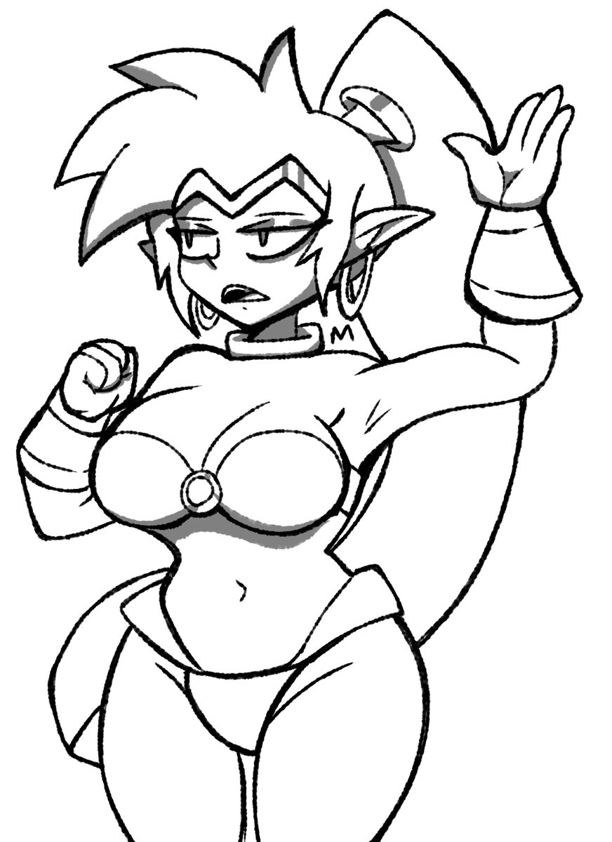 (Shantae) trying out a possible new style