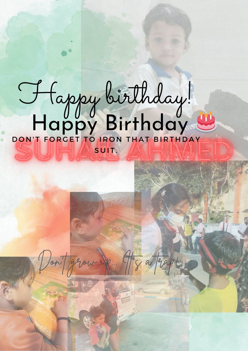 parveen_nisa's tweet photo. #HappyBirthday! Don't forget to iron that #birthday suit. 

🎂#BigBoyNow #IronHeart #TeamPN #TheParveenNisha #BirthdayBoy #SuhailAhmed #الديوان_الملكي https://t.co/w11LCPZPbs