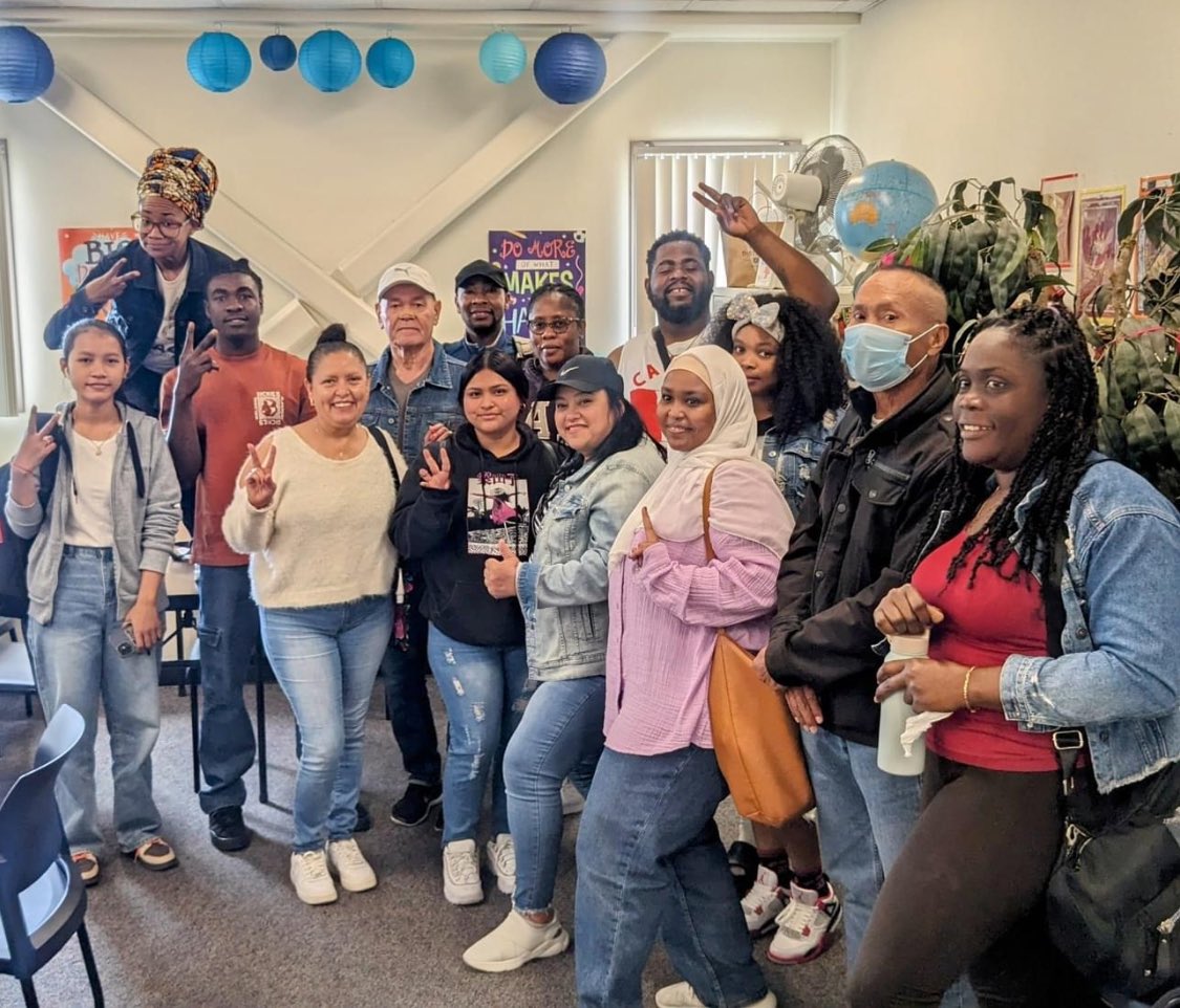 Today, we rocked our denim at #SDCCE in solidarity and support of survivors of sexual violence. #SexualAssaultAwarenessMonth. #DenimDay #SDCCE #ECC #MidCity