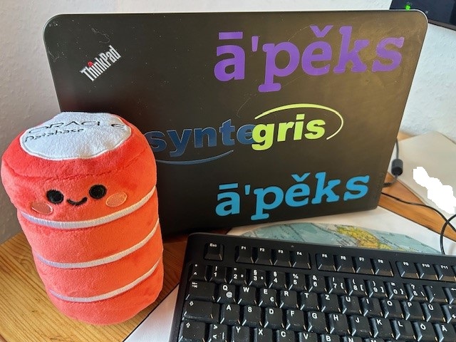 Hallo Sabine <a href="/oraesque/">Sabine Heїmsath 🇺🇦🇪🇺😷</a>,
Mirandas neuer Kumpel "Otto" ist von der APEX Connect #APEXconn24 heil im Odenwald angekommen und hat sich schon gut eingelebt.
Er will schon gleich selbst mit der #orclAPEX Programmierung beginnen!
Vielen Dank!