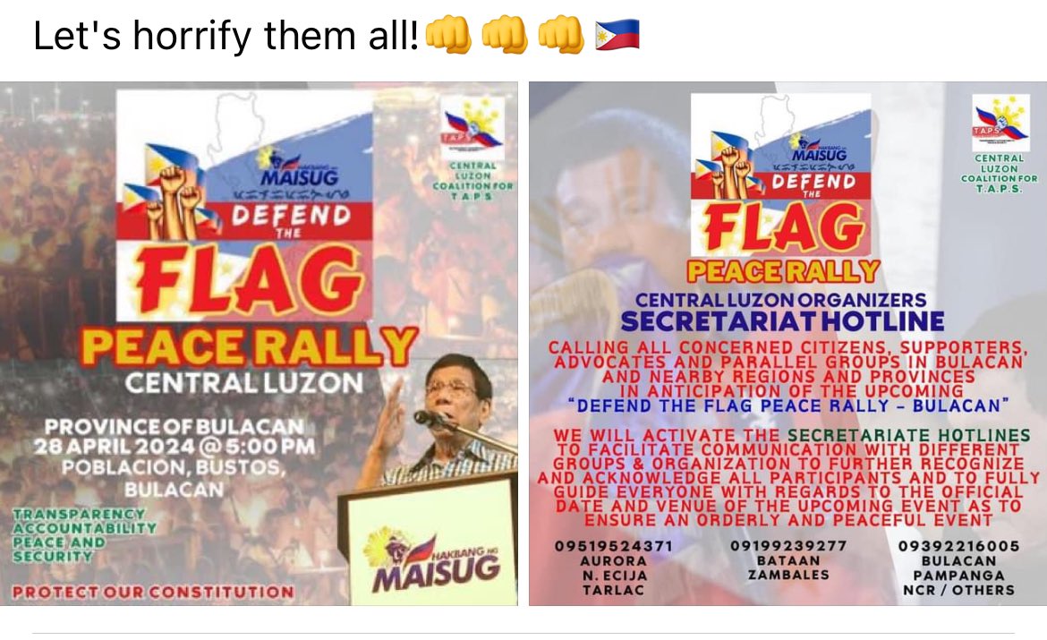 New Patriotic Movement may arise out of Anti-ProxyWar and Good Governance advocacies.👏❤️
Attendance & enthusiasm will surge as Mass Awakening scales up month per month.😇💡