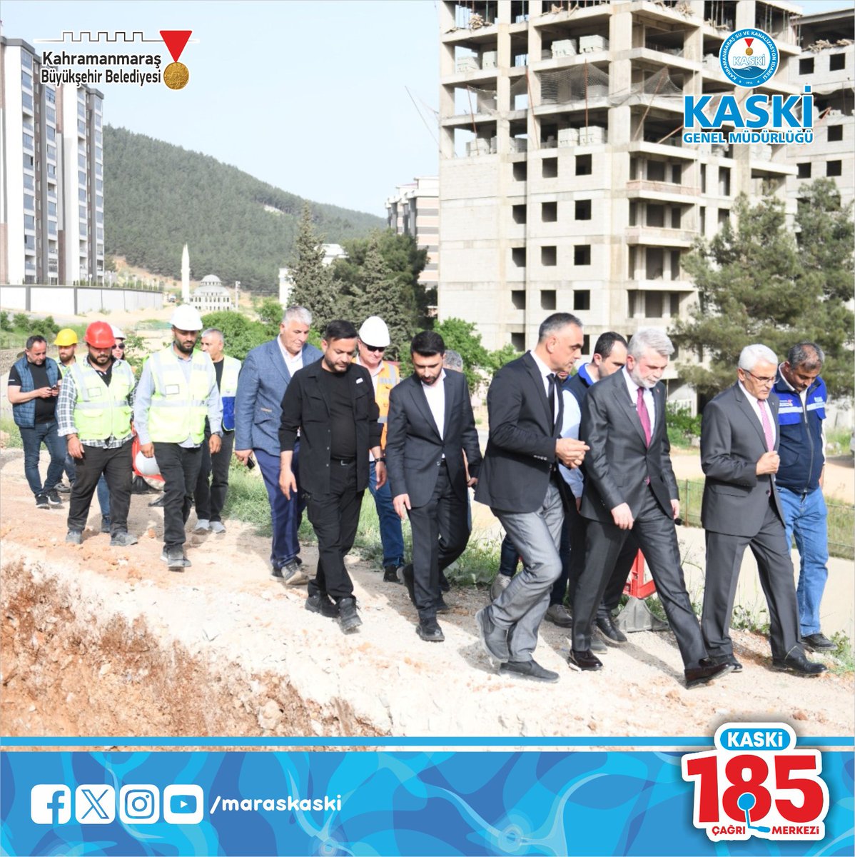 maraskaski's tweet photo. lKahramanmaraş Büyükşehir Belediye başkanımız @firatgorgel sahada incelemelerde bulundu. 'Kahramanmaraş'ımızın tamamını kapsayan altyapı seferberliği başlatıyoruz, iki yıl içerisinde inşallah şehrimizin altyapı sorununu büyük ölçüde çözüme kavuşturmuş olacağız."
#maraskaski https://t.co/C6gFzB0bgL