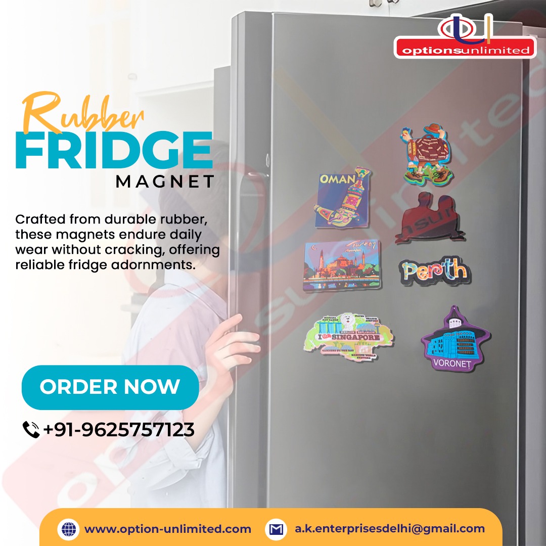 Our Rubber Fridge Magnet is crafted using high-quality materials and advanced manufacturing techniques, ensuring durability, longevity, and superior performance.

#rubbermagnet #fridgemagnet #custommagnet #promotionalitem #magneticdecor #kitchenaccessory #magneticart