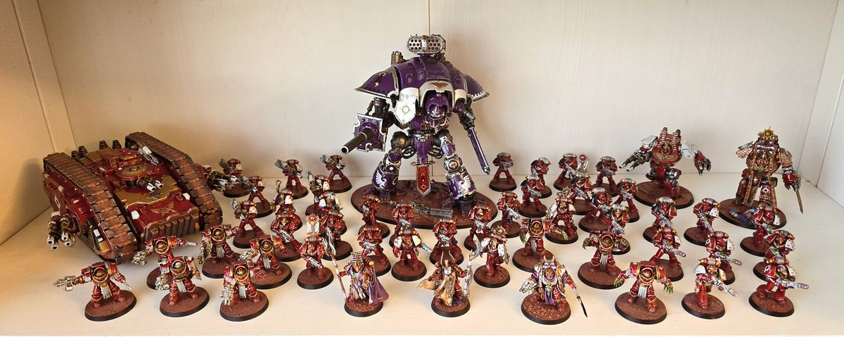 The Thousand Sons have expanded... just over 3,200 points including the Knight, with more loyal sons of Magnus on the horizon yet to come!

#ThousandSons #WarhammerCommunity #HorusHeresy #Warhammer30k #ArmyShot