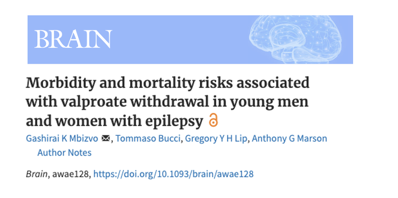 Morbidity and mortality risks associated with #valproate withdrawal in young men and women with #epilepsy @LHCHFT @LivHPartners @LJMU_Health academic.oup.com/brain/article/…