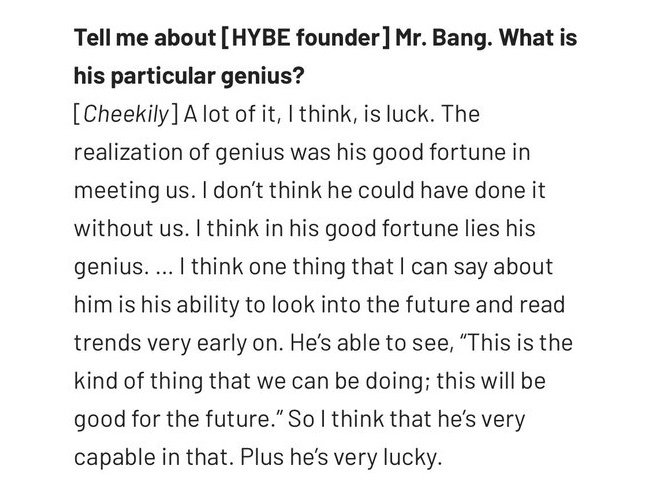 When Seokjin said “BangPD couldn't have done it without BTS” he wasn’t lying, the tannies are indeed his good fortune.