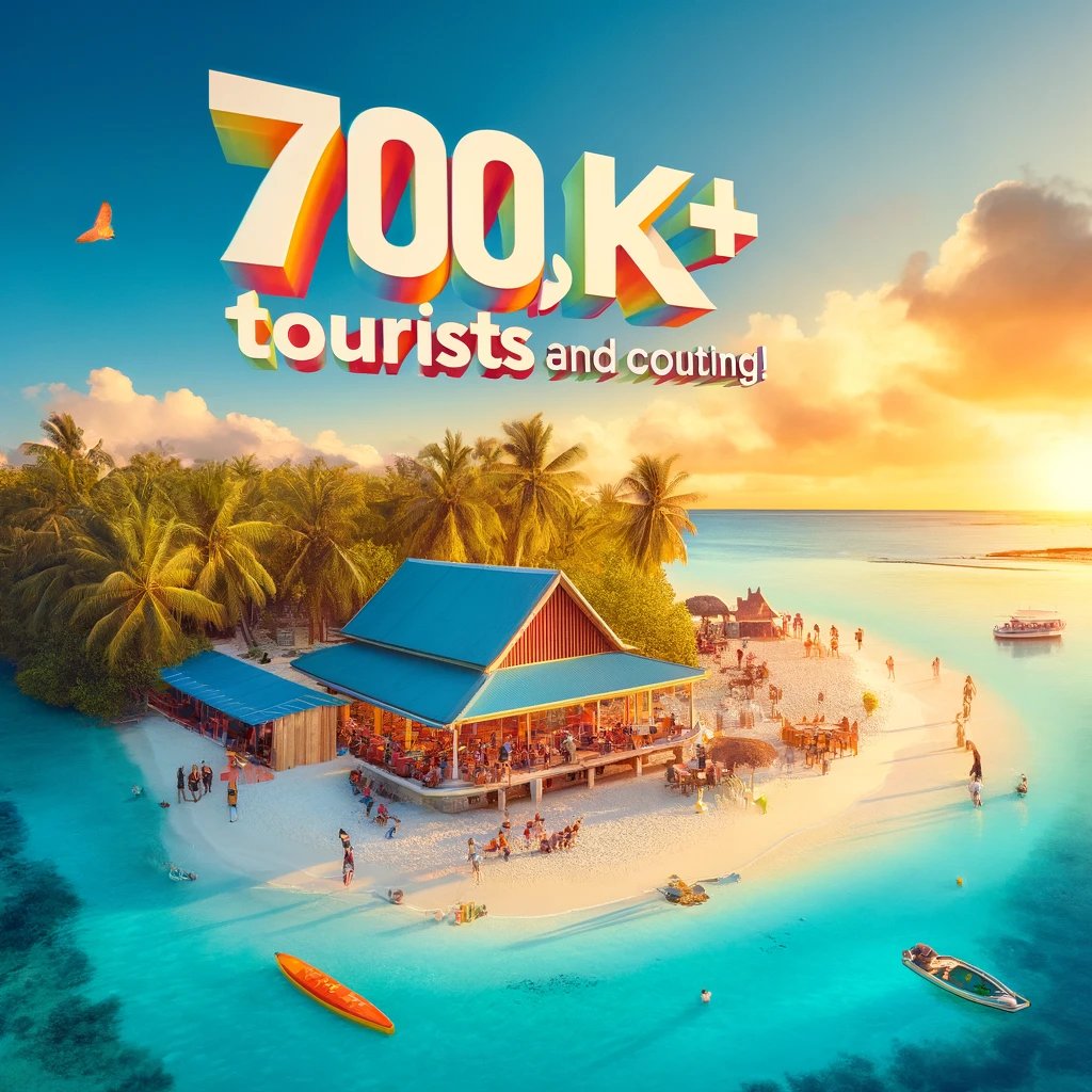 Surpassing 700K tourist arrivals and pushing towards our 2M+ target! 🎯 A testament to the strength of our collaboration across the Maldives tourism sector. #MaldivesTourism #TogetherWeAchieve 🌴#DhiveheengeRaajje @MMuizzu @visitmaldives