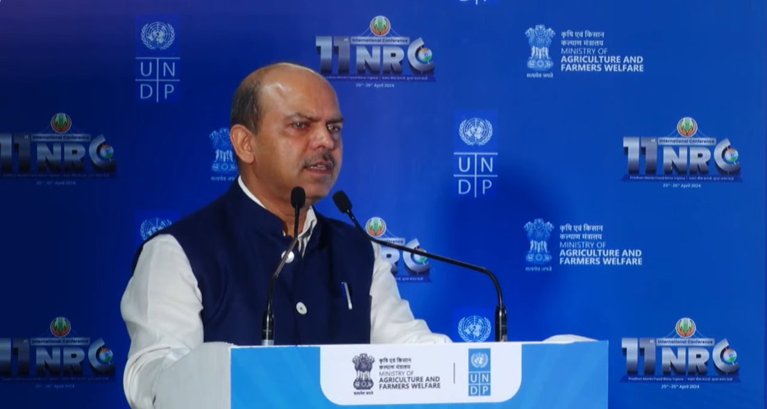 'We have to put the farmers at the center of focus and keep on shaping the existing products for their welfare, the CoP is much needed as #ClimateChange impacts all of us and it is imperative to address this challenge in a more structured way: Dr. Ashish Bhutani, Secretary