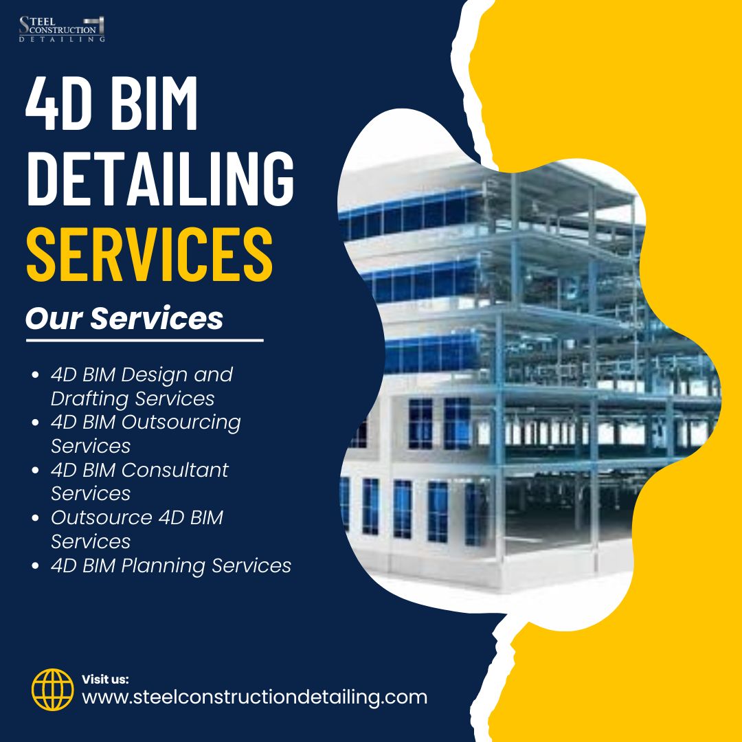 #SteelConstructionDetailing offers comprehensive #4DBIMDetailingServices in #Chicago, #USA, revolutionizing the #AECindustry. Our expert team integrates time scheduling with #3DBIMmodels.

Url: bit.ly/3QG5GzB