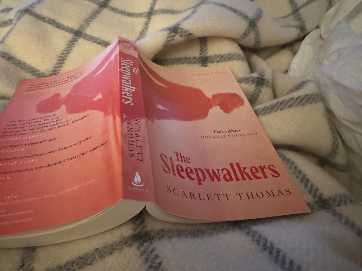 Woke up specially early to continue reading #TheSleepwalkers by ⁦@scarthomas⁩. Will probably now be late for work ⁦@AldeBooks⁩. Must make sure we have #TheEndofMrY in stock.