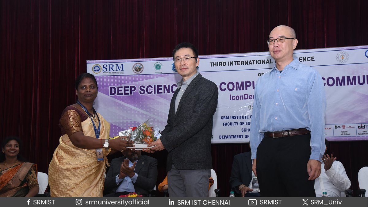 SRM_Univ's tweet image. The 3️⃣rd #InternationalConference on Deep Sciences for Computing and Communications (#IconDeepCOM) was organized by the Department of Computational Intelligence, #SchoolofComputing, #SRMIST from 22nd to 25th April 2024 - witnessed nearly 80+ research papers.
#SRMSOC #deepscience